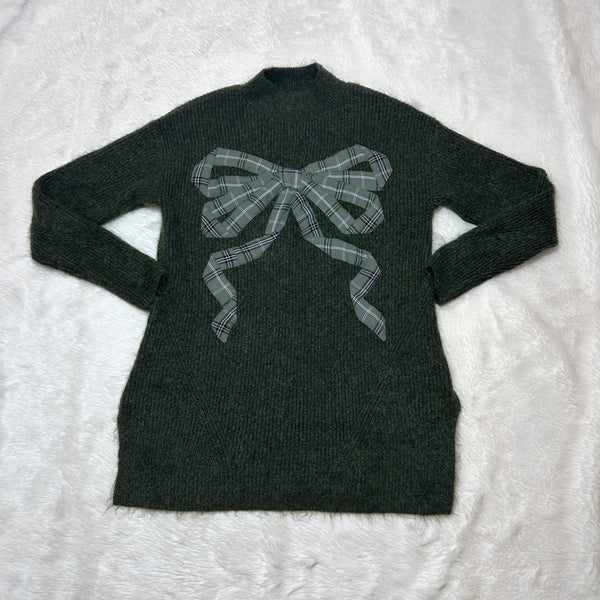 Plaid Bow Sweater