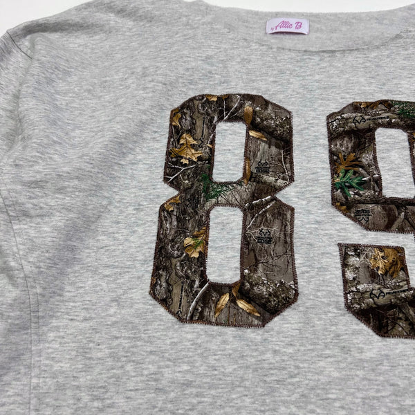 Camo Off Shoulder Sweatshirt
