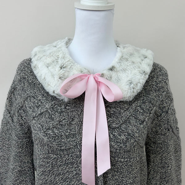 “Bunny” Faux Fur Detachable Collar