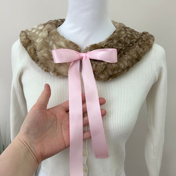 Fawn Faux Fur Detachable Collar
