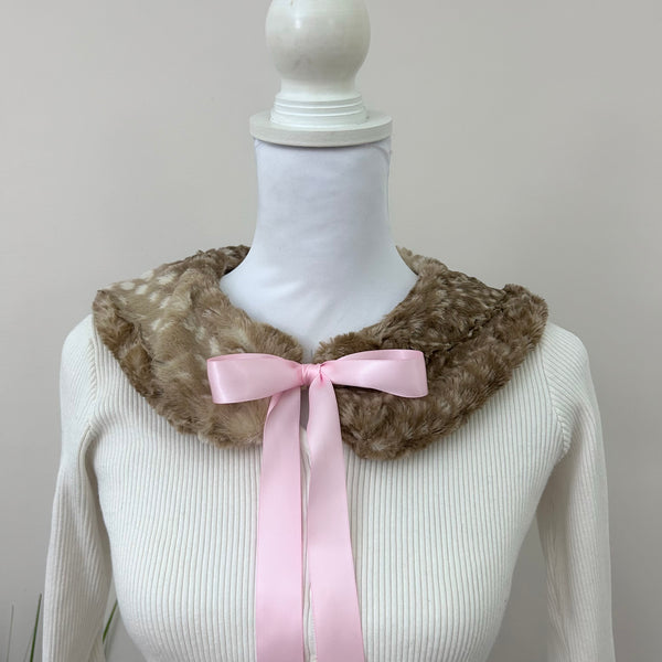 Fawn Faux Fur Detachable Collar