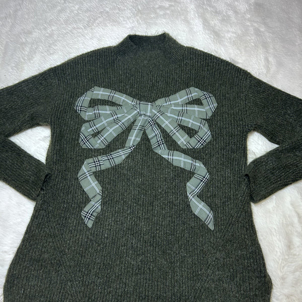 Plaid Bow Sweater