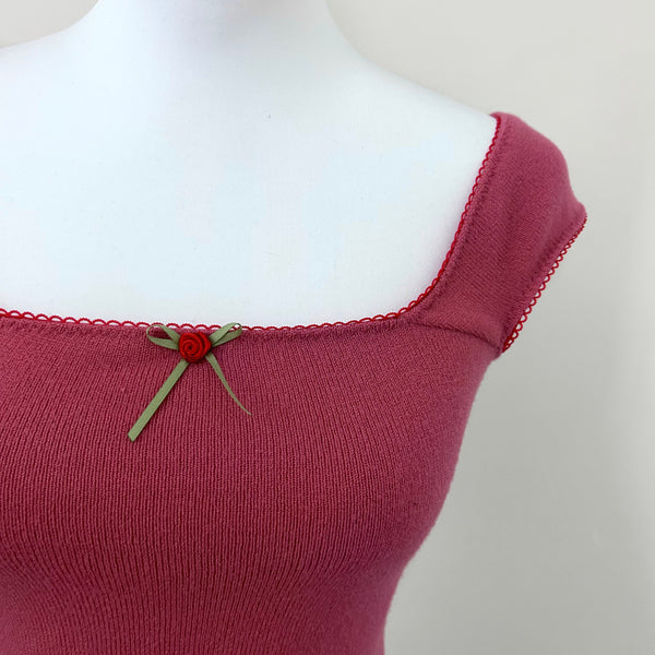 Strawberry Knit Top