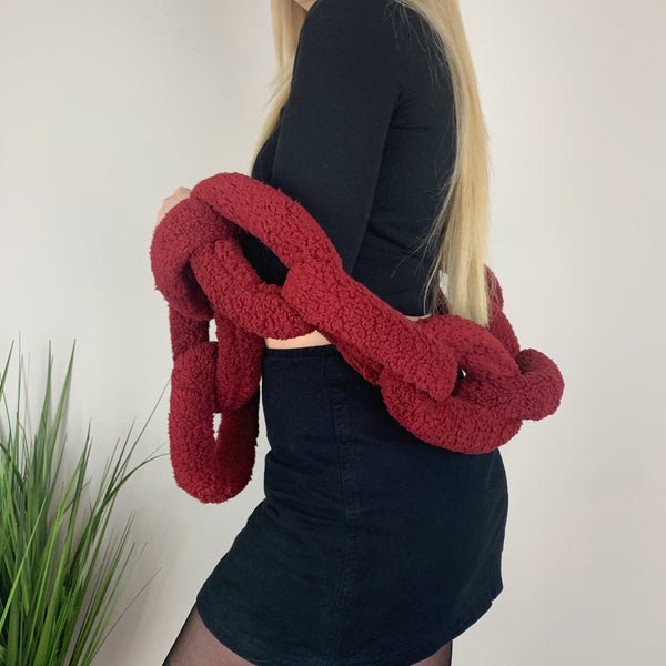 Ruby Chain Link Scarf