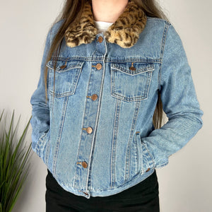 Leopard Trucker Jacket