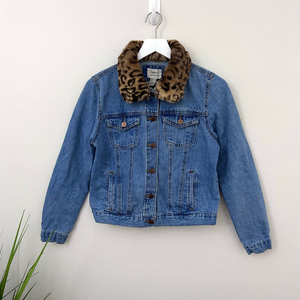 Leopard Trucker Jacket