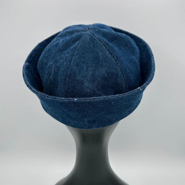 MTO Dark Wash Denim Sailor Hat