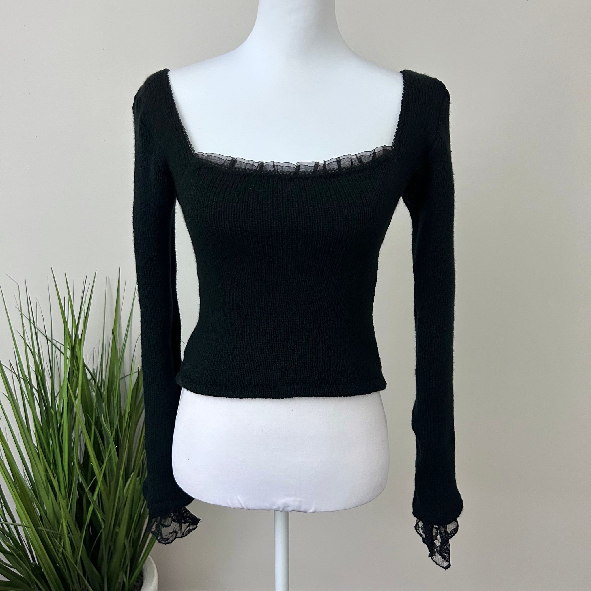 Black Coquette Sweater