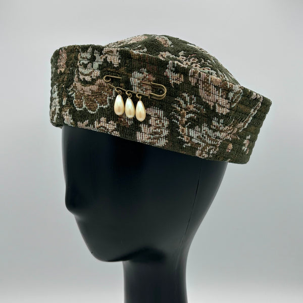 Upcycled Tapestry Sailor Hat