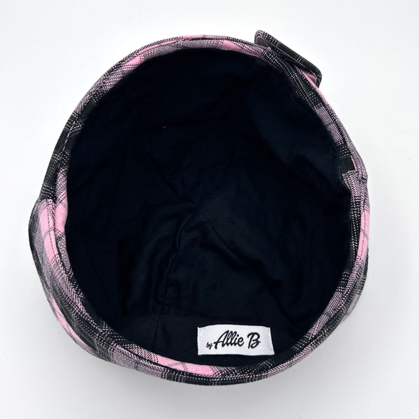 Pink Plaid Sailor Hat