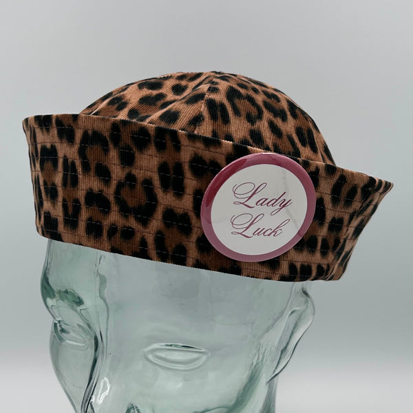 MTO Leopard Sailor Hat with Pin