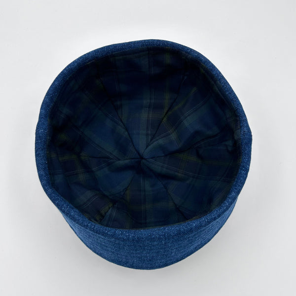 MTO Denim Sailor Hat with Pin