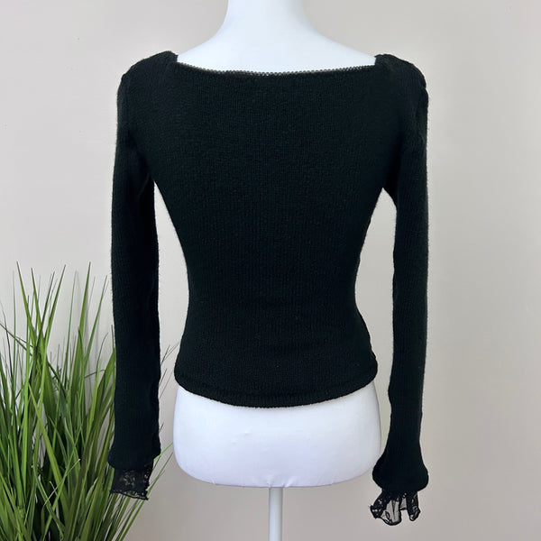 Black Coquette Sweater