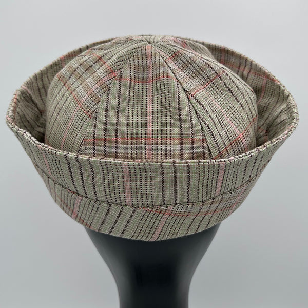 MTO Sage Plaid Sailor Hat