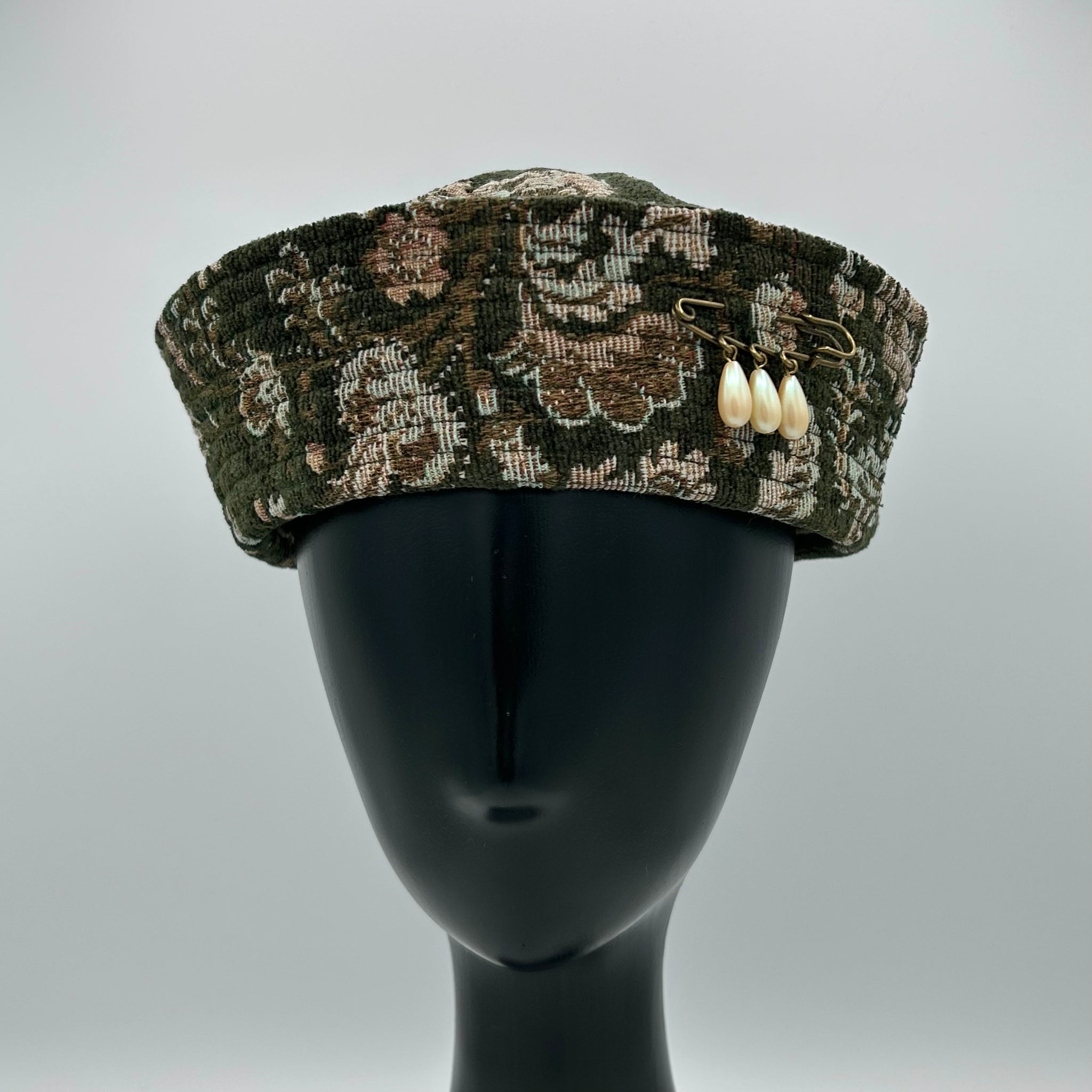 Upcycled Tapestry Sailor Hat