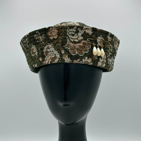 Upcycled Tapestry Sailor Hat