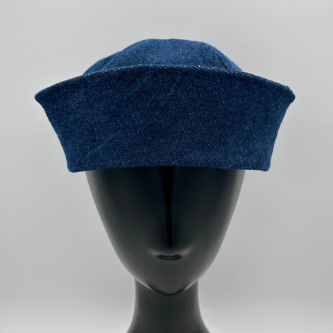 MTO Dark Wash Denim Sailor Hat