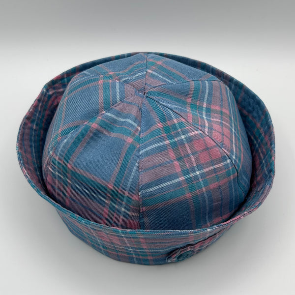 Cotton Candy Plaid Sailor Hat