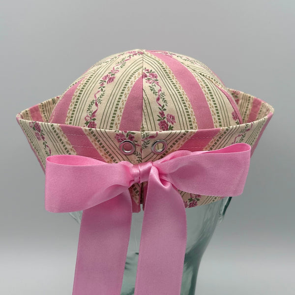 MTO Vintage Pink Floral Sailor Hat