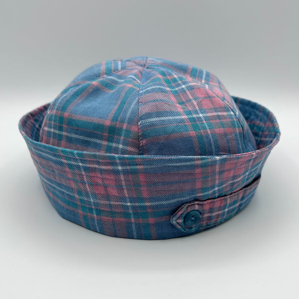 Cotton Candy Plaid Sailor Hat