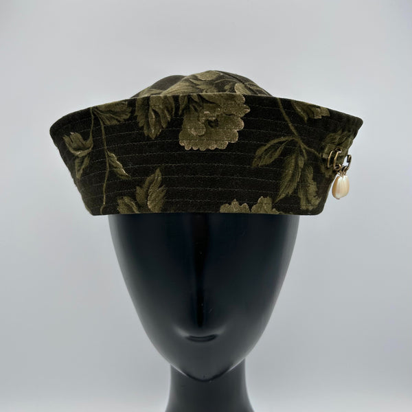1/1 Olive Floral Sailor Hat