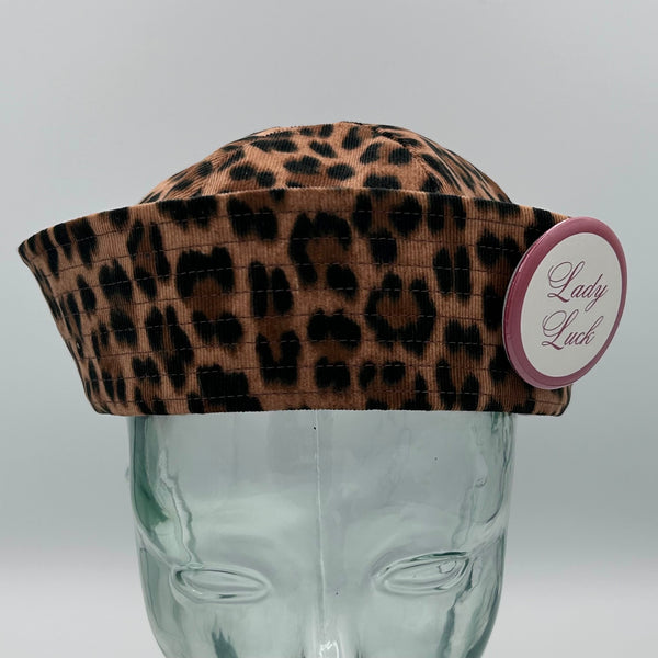 MTO Leopard Sailor Hat with Pin