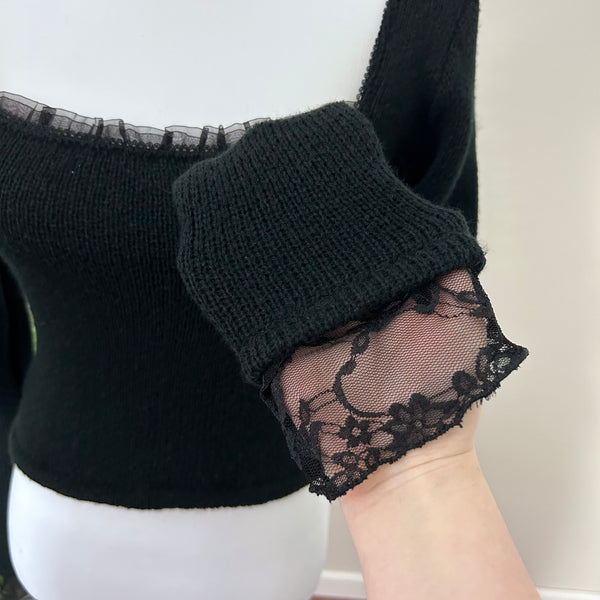 Black Coquette Sweater