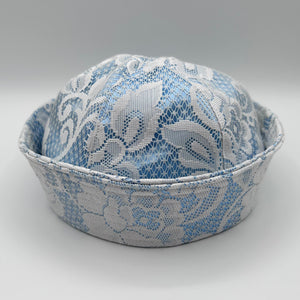 MTO Baby Blue Satin Sailor Hat