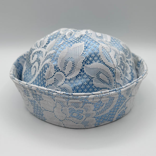 MTO Baby Blue Satin Sailor Hat