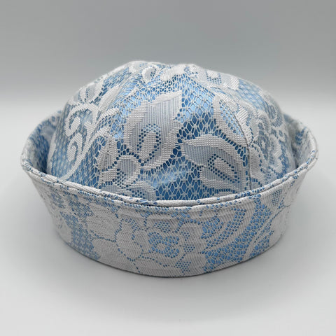 MTO Baby Blue Satin Sailor Hat