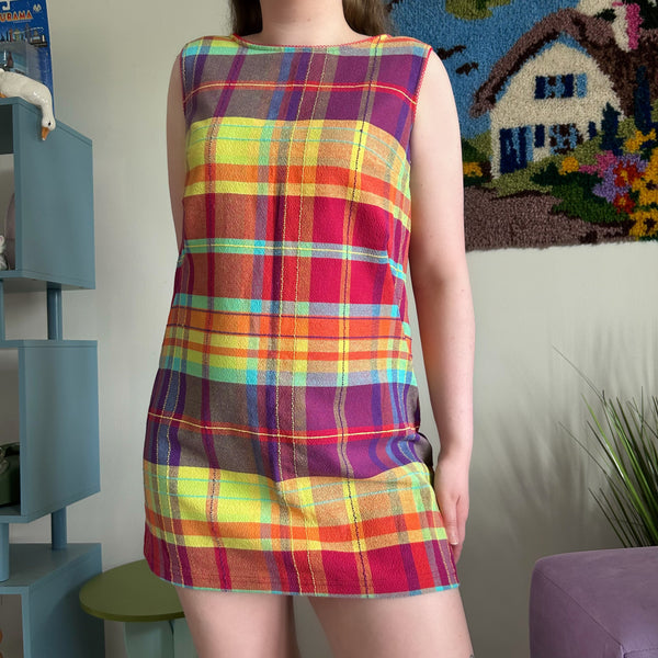 Plaid Mini Dress