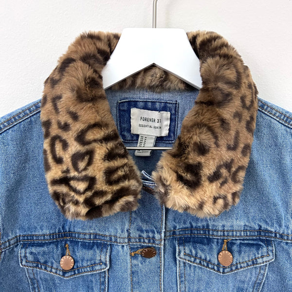 Leopard Trucker Jacket