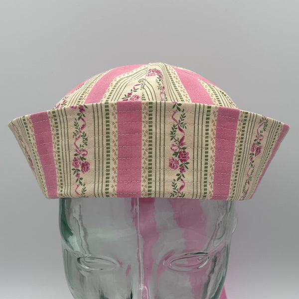 MTO Vintage Pink Floral Sailor Hat