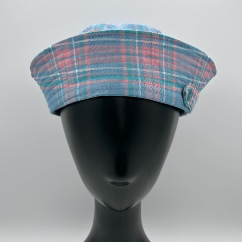 Cotton Candy Plaid Sailor Hat