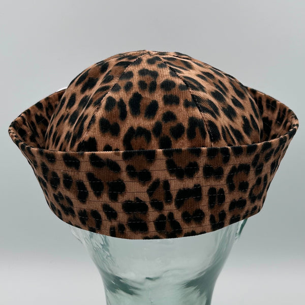 MTO Leopard Sailor Hat with Pin