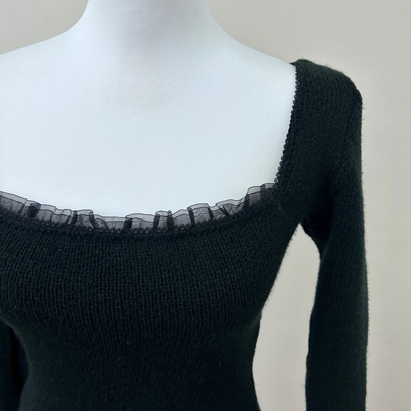 Black Coquette Sweater