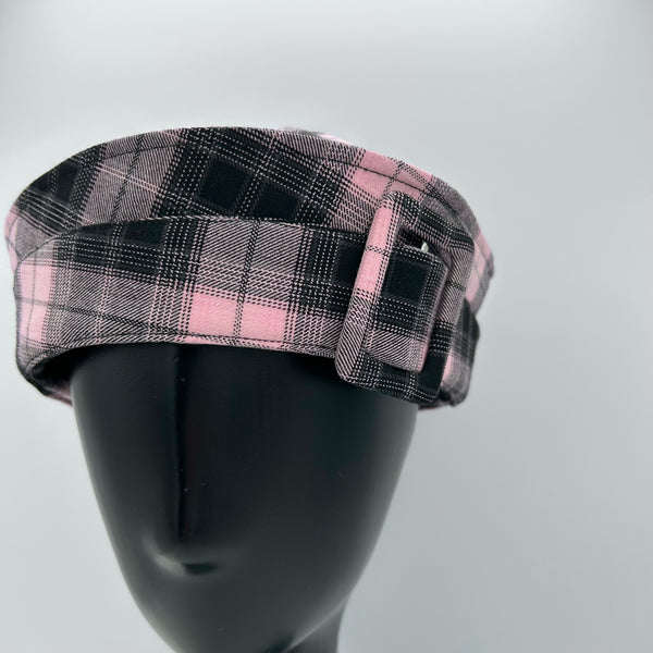 Pink Plaid Sailor Hat