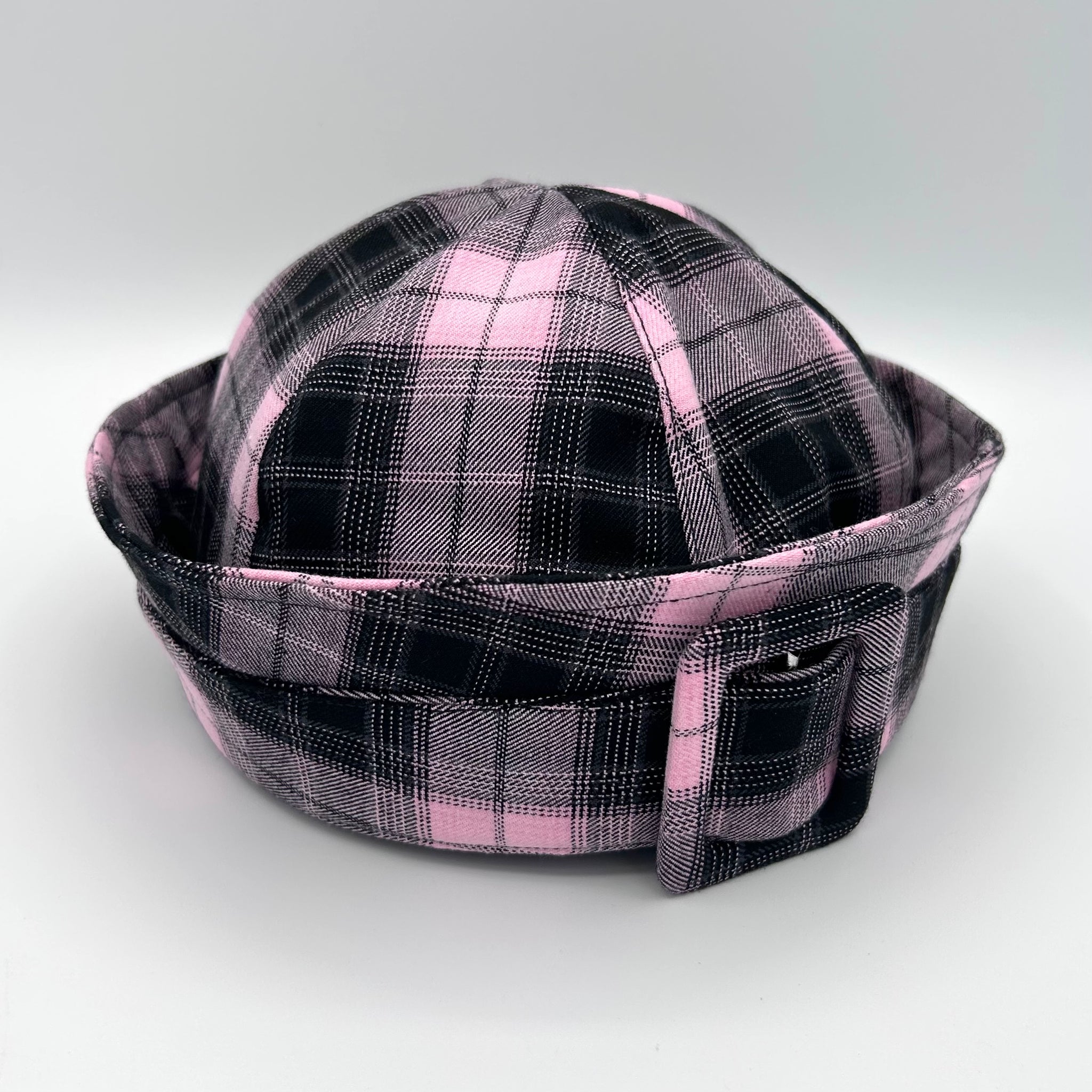 Pink Plaid Sailor Hat