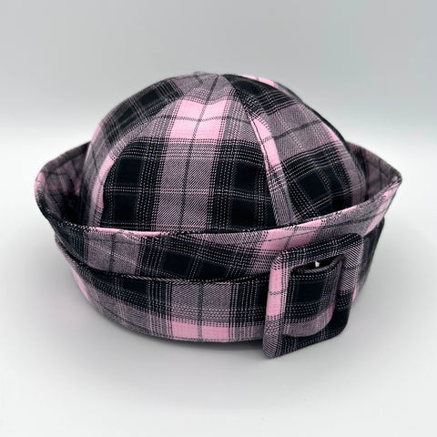 Pink Plaid Sailor Hat