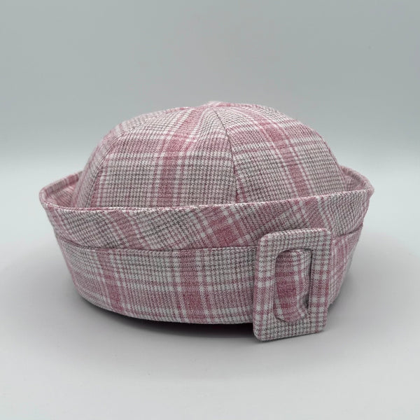 MTO Pink Plaid Sailor Hat