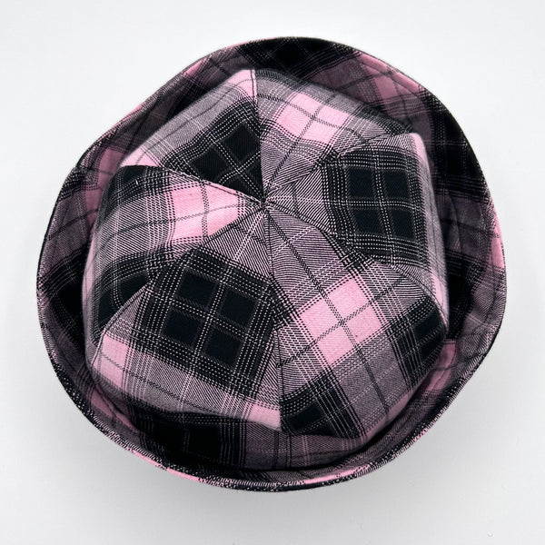 Pink Plaid Sailor Hat