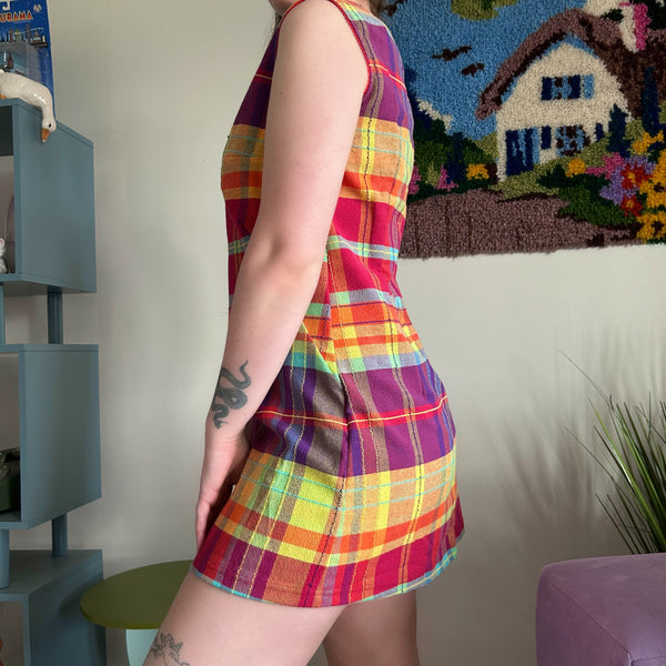 Plaid Mini Dress