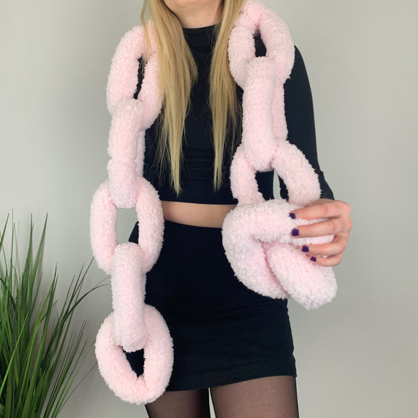 Cotton Candy Chain Link Scarf
