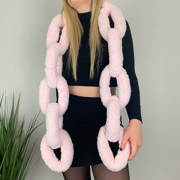 Cotton Candy Chain Link Scarf